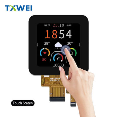 1.54 inç kare TFT ekranı 240 X 240 çözünürlük 400 nit kapasitif dokunmatik ekran