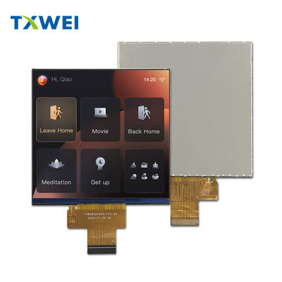 3.95 inç 480*480 Kare TFT Ekranı 400 nit Yüksek Parlaklıklı TFT LCD Modülü