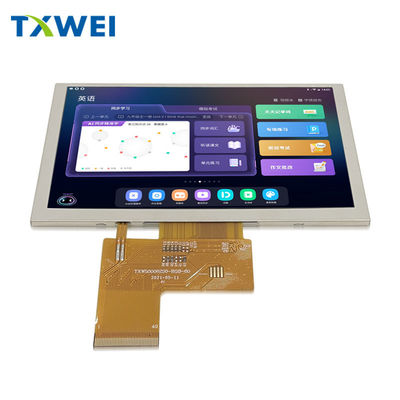 5 inç IPS LCD TFT 800*480 Çözünürlüğü RGB 24 Arayüz ST7262 ile LCD Ekran Modülü