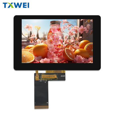 RGB 24 BIT Arayüzü 5 Inç TFT LCD Ekranı 800*480 Özelleştirilebilir Kapasitove Dokunmatik Ekran
