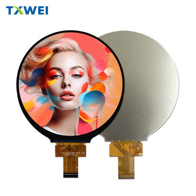 4.0 inç TFT tam renkli yuvarlak ekran tam renkli MIPI arayüzü TFT LCD ekranı 450cd/M2