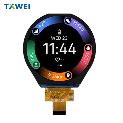 3.4 inç yuvarlak tam renkli TFT LCD ekran özelleştirilmiş dokunmatik ekran