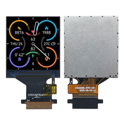 1.3 inçlik LCD akıllı giyilebilir ekran kare IPS TFT LCD ekran paneli