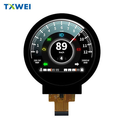 550 nit ve 480 * 480 çözünürlüğü ile özel 2.76 dairesel TFT LCD ekran modülü