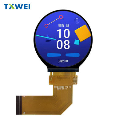 2.1-inç 480 * 480 dairesel TFT LCD akıllı küçük ev cihazı ekranı