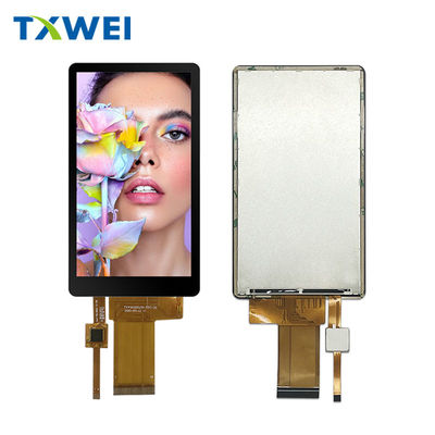 4Dikey ve yatay ekranlar için tam görüntüleme açısı ve 40 pin kapasitif dokunuşlu 5 inçlik RGB LCD ekranı