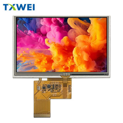 5 inçlik endüstriyel kontrol arabasına monte edilmiş kapasitif dokunmatik ekran RGB arayüzü 800x480 çözünürlük