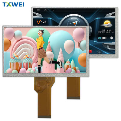 7 inç IPS TFT LCD 800*480 Piksel 262K Tam Renkli Ekran RGB 24 Bit Arayüzü