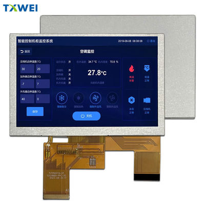5.0 inç LCD 800 * 480 çözünürlük RGB Arayüz Endüstriyel Kontrol Tıbbi LCD Ekranı