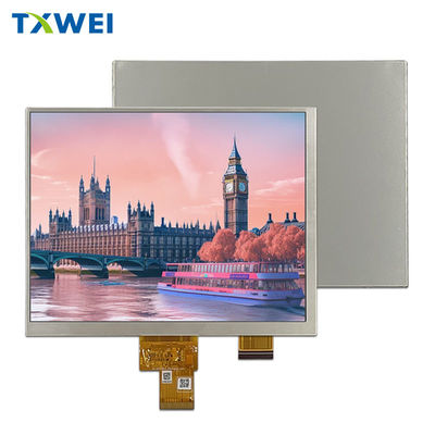 8 inçlik TFT LCD Ekran 1024 * 768 Ekran LVDS Tam Görünüm Endüstriyel Kontrol Tıbbi Ekran Paneli
