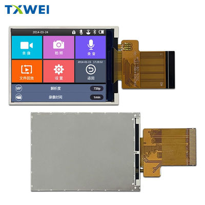 2.4 inçlik 240x320 LCD Ekran RGB Arabirimi Geniş Sıcaklık Aralığı ile Küçük Boyut
