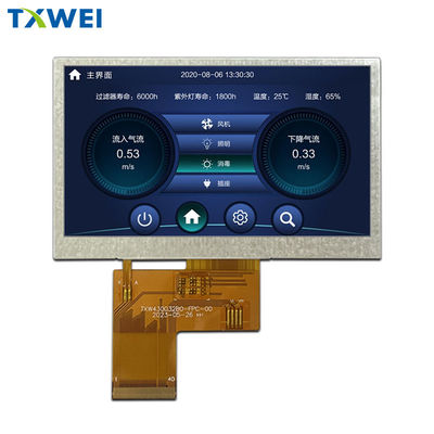 4.3 inç 480*272 Endüstriyel Tıbbi Ekran Paneli RGB Arayüzü LCD Ekranı