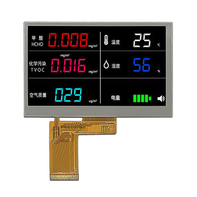 özelleştirilmiş 4.3 inç IPS tft LCD ekran paneli 480xRGBx272 Çözüm RGB arayüzü ST7283 sürücü IC