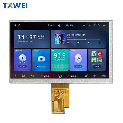 7 inçlik Araç Navigasyon LCD Ekran 1024 * 600 Parlaklık 450cd/m2 Motosiklet Gösterge Paneli
