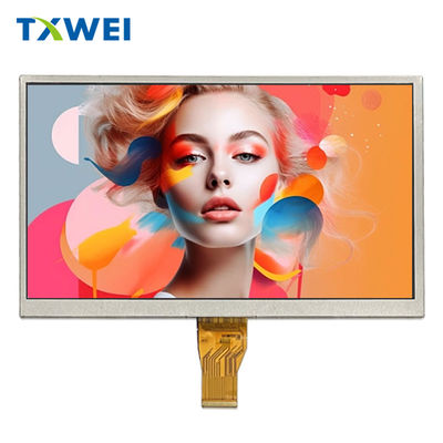 Tıbbi IPS Endüstriyel Kontrol için yüksek çözünürlüklü LCD Ekran 10.1 inç 1024 * 600 LVDS
